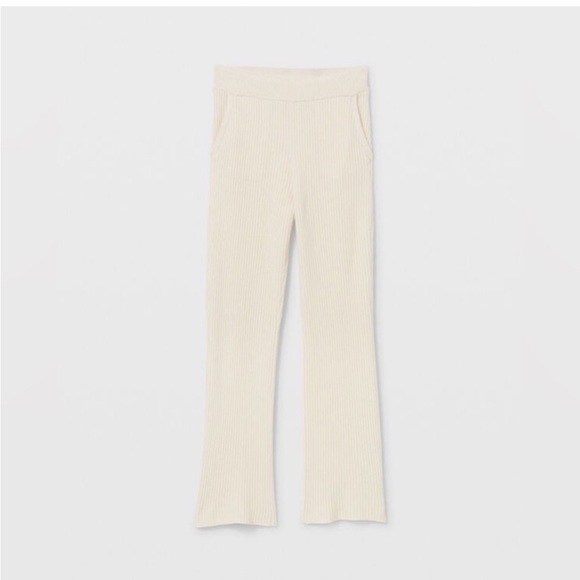 NWT Club Monaco Wool-Cashmere Ribbed Pant - Size Medium - Picture 4 of 6